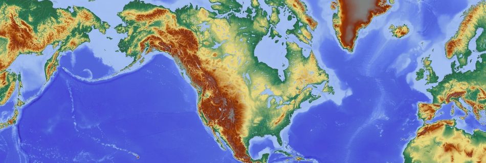 Mapa de América del Norte