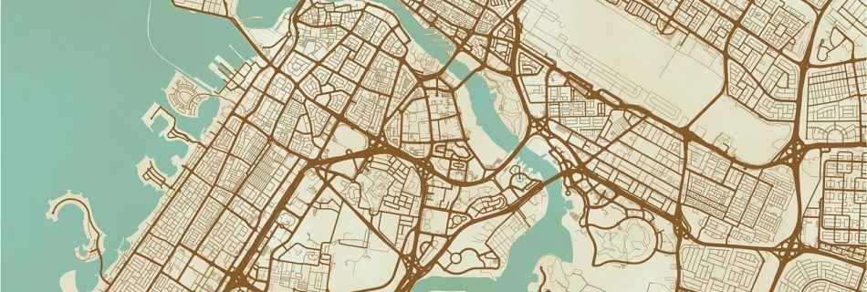 Dubai mapa ciudad