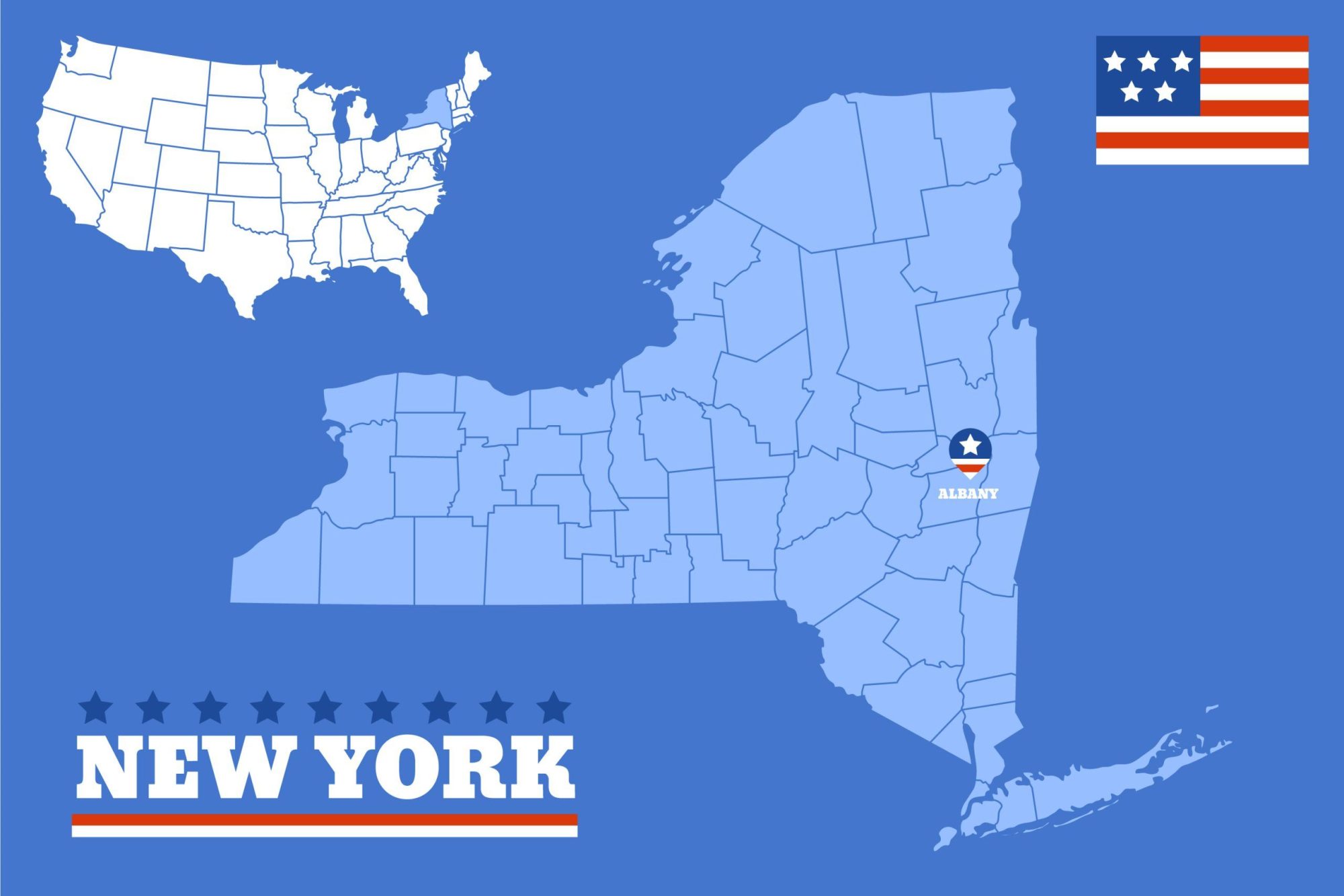 mapa Nueva York