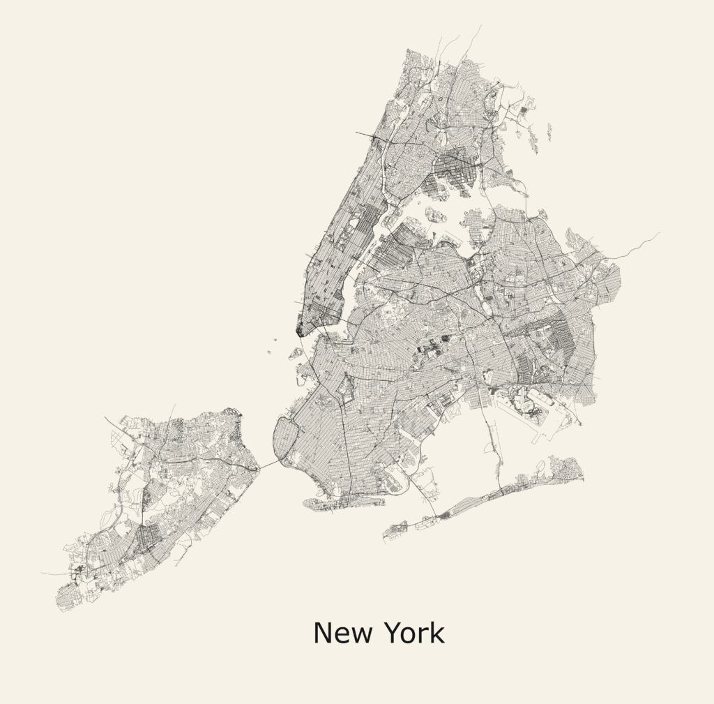 Mapa de Nueva York