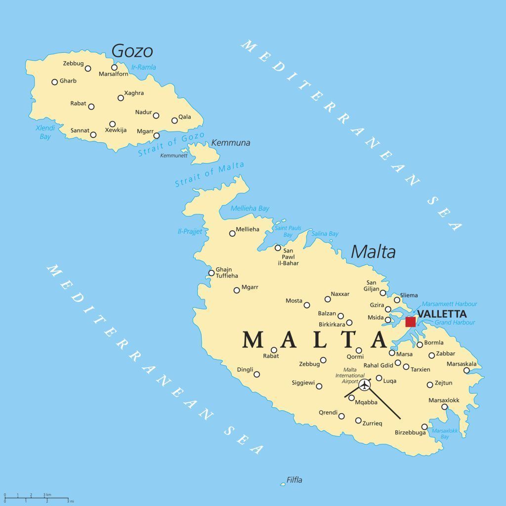 Malta mapa