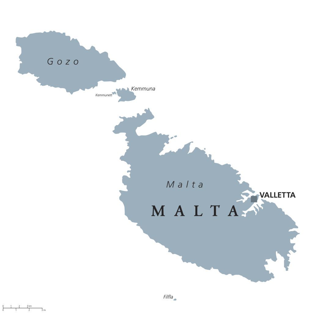Mapa de Malta